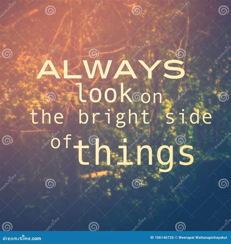 Bright Side Of Things Stock Photo Image Of Positive 106146726
