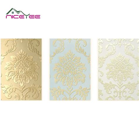 Fine Embossing Gold Damascus Wallpaper Wall Coating Wall Paper Rolls 3d