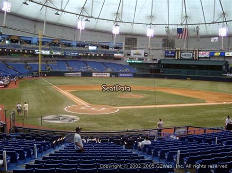 Seat View From Section 106 At Tropicana Field Tampa Bay Rays