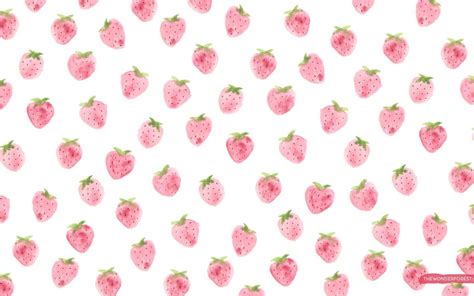 Strawberry Wallpaper Cute Cute Pink Strawberry Wallpaper Stock