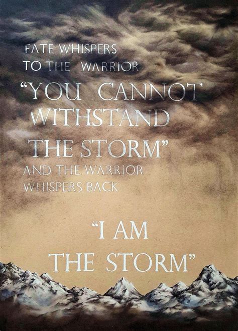 Quote I Am The Storm Fate Whispers Quote Necklace Warrior Quote