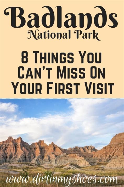 Badlands National Park With Text Overlay That Reads 8 Things You Cant