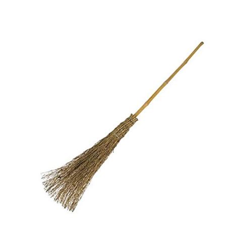 Bamboo Wood Besom Broom Sweep Garden Leaves Traditional Witches