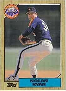 There are a ton of them to collect. nolan ryan, 1987 topps, baseball card, houston astros, 757 ...