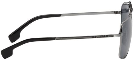 Versace Gunmetal Medusa Focus Sunglasses 345 Ssense Lookastic