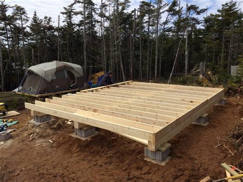 Basic Framing For Floor Joist Building A Small Cabin How To Build A