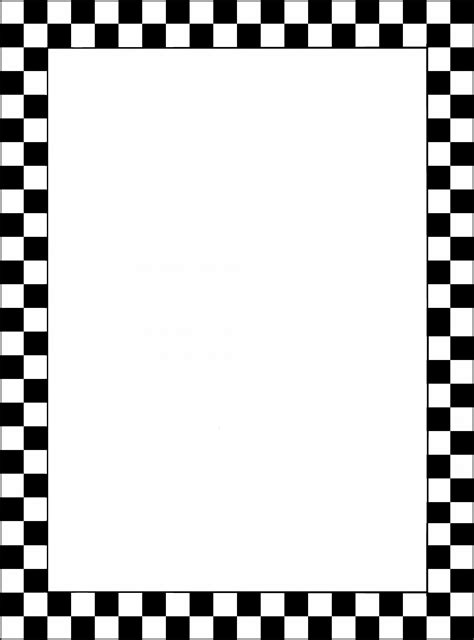 A Black And White Checkered Pattern With A Square In The Middle
