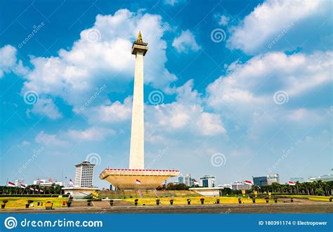 The National Monument In Jakarta Indonesia Editorial Stock Image