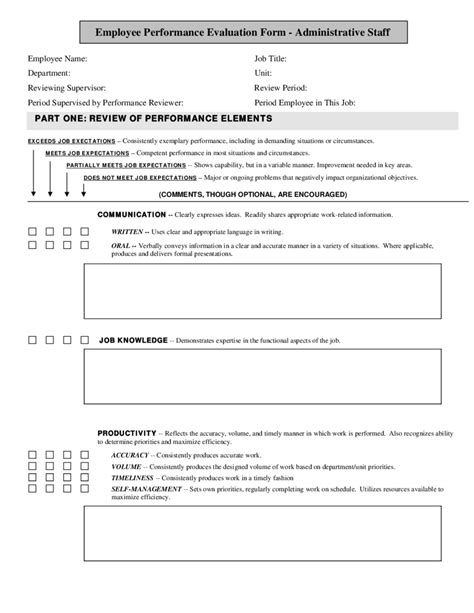 Employee Evaluation Form Fillable Printable Pdf And Forms Handypdf
