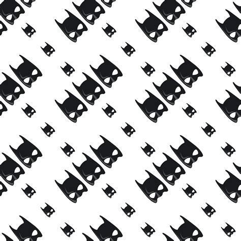 Batman Mask Pattern Illustration Vector On White Background 13723521