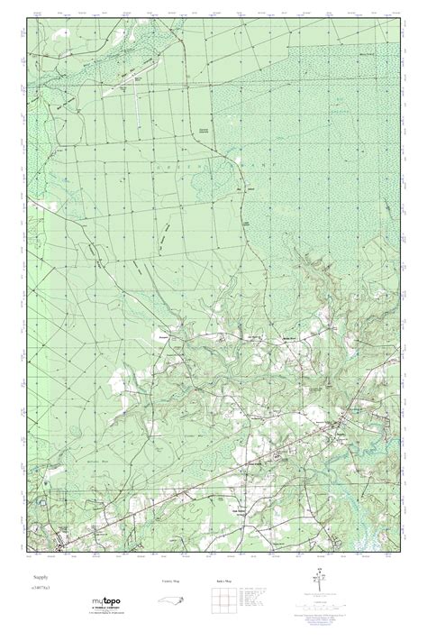 Mytopo Supply North Carolina Usgs Quad Topo Map