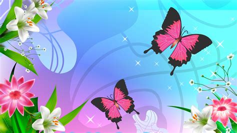 Cute Butterfly Wallpaper Pattern Free Vector Download Background