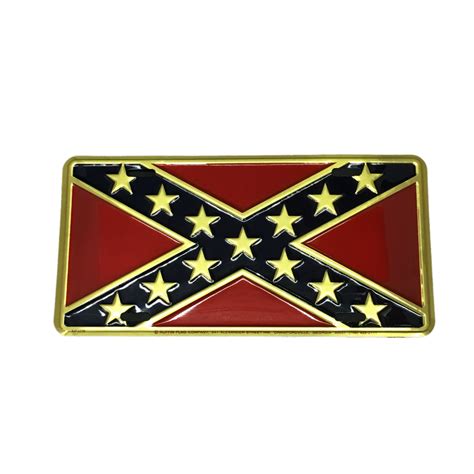 Confederate Flag License Plate Premium Confederate Flag License Plate