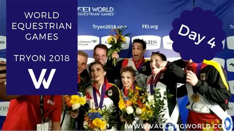 Fei World Equestrian Games Tryon 2018 Vaulting Day 4 Squads Youtube
