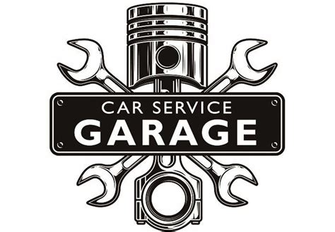 Mechanic Logo Piston Wrench Crossed Engine Car Auto Etsy Garage Logo Mechanics Logo