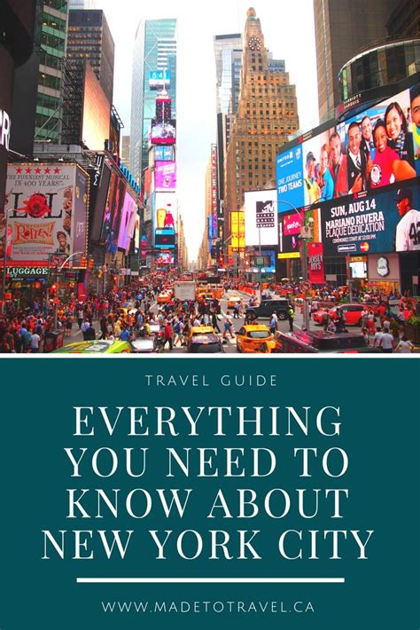 New York City The Ultimate Travel Guide │ Made To Explore New York