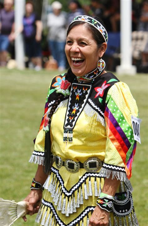 Prettiest Yellow Jingle Dress Mayetta 2014 Native American Fashion