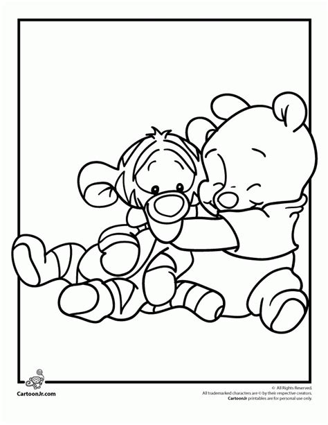 Baby Pooh And Tigger Coloring Pages