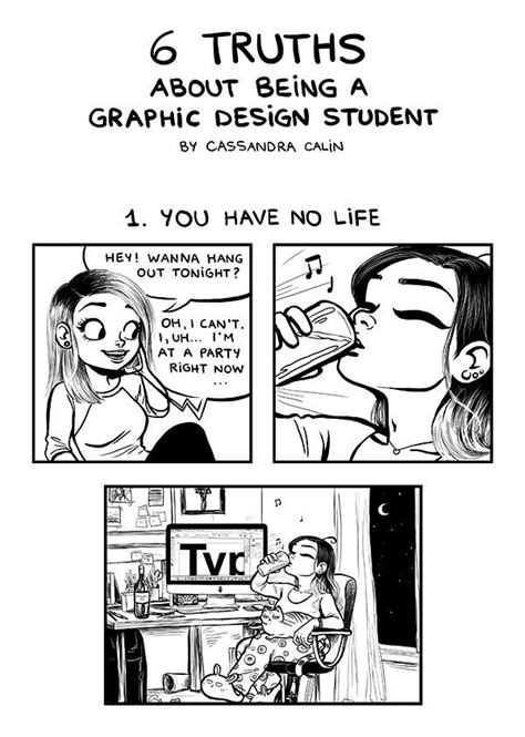 6 Truths About Being A Graphic Design Student C Cassandra Comics C