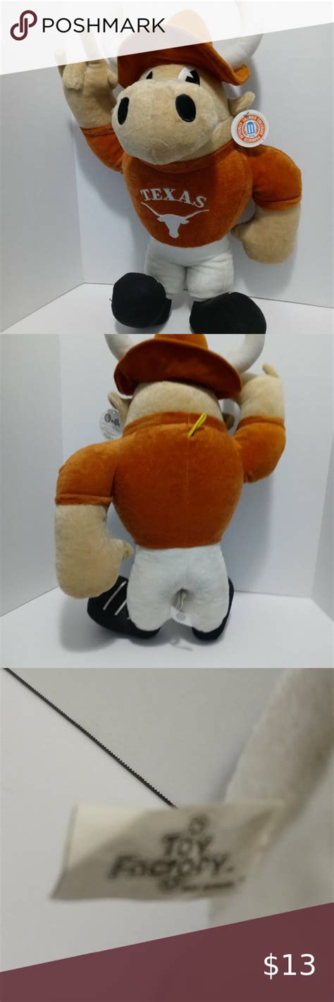 University Of Texas Longhorns Mascot Plush Bevo Bull 23 Toy Factory