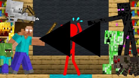 Monster School Animation Vs Minecraft Shorts Ep 27 Reversed Youtube