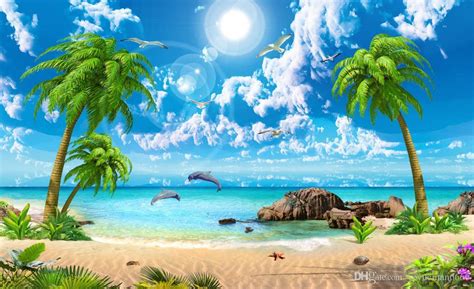 Free Download Hd Beautiful Wallpaper Sea Coconut Beach