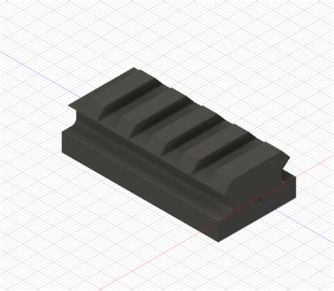 Picatinny Rail Stanag 2324 3d Cad Model Library Grabcad