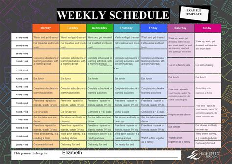 28 Free Weekly Schedule Templates Excel Word Templatearchive