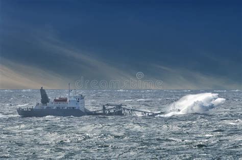 Ship In The Tempest Stock Photography Image 36241712