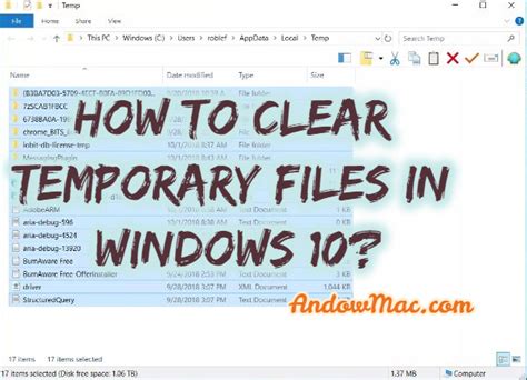 How To Clear Temporary Files In Windows 10 Andowmac