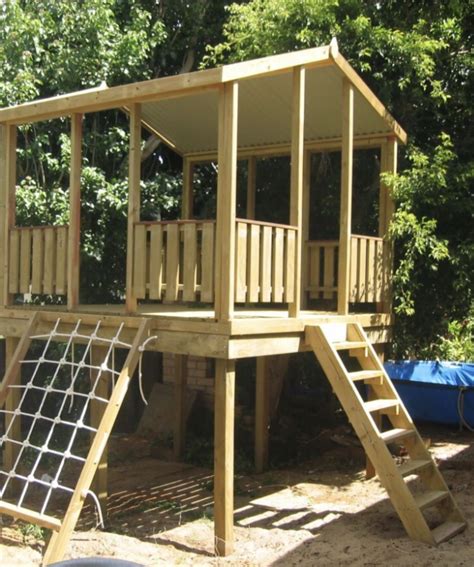 Build Your Very Own Backyard Fort With Diy Drawings Plans And