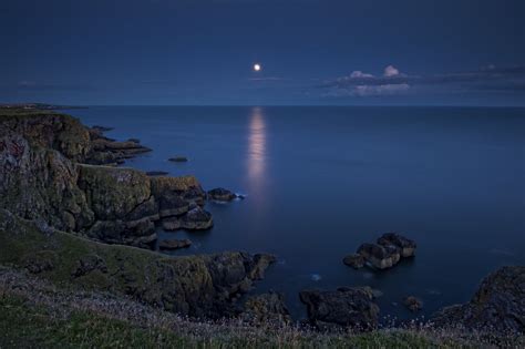 Landscape Sunset Sea Bay Lake Rock Nature Shore Reflection Sky Scotland