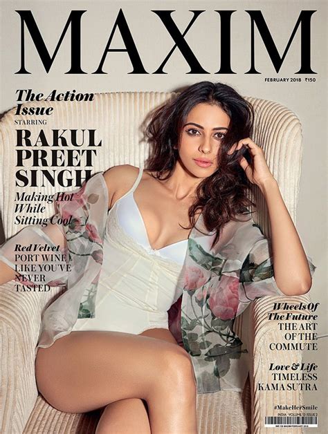 Hotness Aiyaary Actress Rakul Preet Singh Sizzles In A White Swimsuit On Maxim Bollywood News