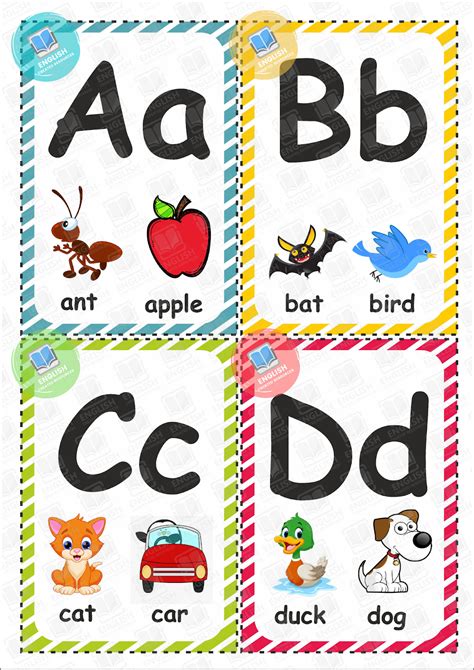 8 Free Printable Educational Alphabet Flashcards For Kids 427