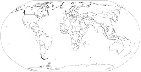 20 Mapas Mundi Preto E Branco Para Imprimir E Colorir Educação