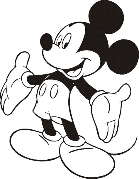 Disney Characters Clip Art Black And White Clip Art Library