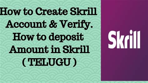 Navigate to funding, select show all assets on the account balances table and choose deposit for the relevant currency. How to create skrill account || How to deposit money in ...