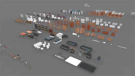 Low Poly Modular Building Set Asset Pack Buy Royalty Free 3d Model By Alstra Infinite
