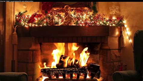 Christmas Fireplace ScreenSaver Christmas Christmas Open Fireplace HD