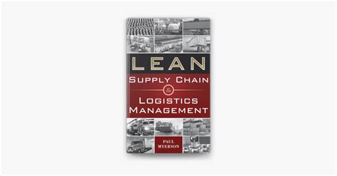 ‎lean Supply Chain And Logistics Management By Paul Myerson Ebook