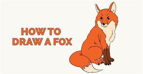How To Draw A Fox Sitting Step By Step Once You Downloaded Our Free