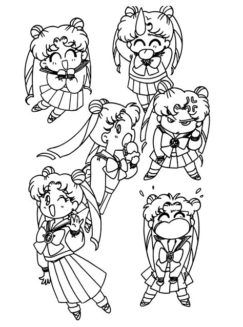 Sailor Moon 50302 Cartoons Printable Coloring Pages