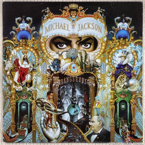 Michael Jackson ‎ Dangerous 1991 2 × Vinyl Lp Album Voluptuous