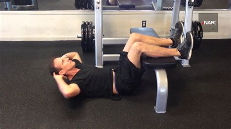 Crunch Legs Elevated On Bench Youtube