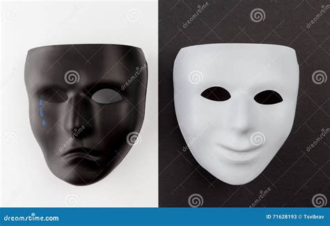 Theatrical Masks Expressing Happy And Sad Emotions Stock Image Image