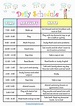 Daily Schedule for Kids - Free Cute Editable Timetable Template