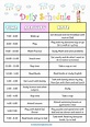 Daily Schedule for Kids - Free Cute Editable Timetable Template