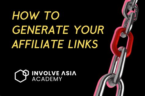 How To Generate Involve Affiliate Links In 4 Steps