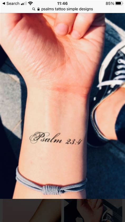 Psalm Tattoo Inner Wrist Tattoos Tiny Tattoos For Women Biblical