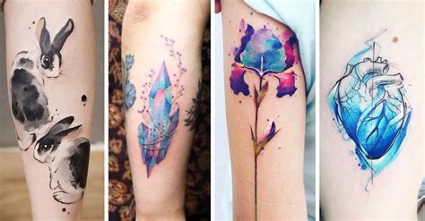 25 Diseños Femeninos Y Coloridos De Tatuajes De Acuarela